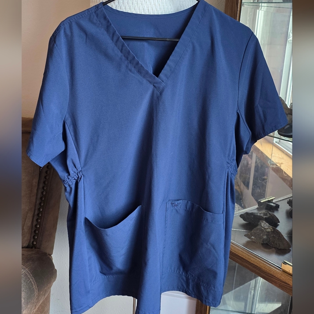 Med Couture Maternity Scrub Top